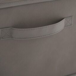 OHS Foldable Fabric Storage Box Lid Toys Books Organiser Space Saving Clothes Bin in Charcoal - thumbnail 6