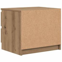 Berkfield Home Bedside Cabinets 2 pcs Artisan Oak 50x40x43.5 cm Engineered Wood in Brown - thumbnail 7