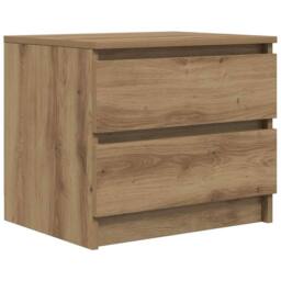 Berkfield Home Bedside Cabinets 2 pcs Artisan Oak 50x40x43.5 cm Engineered Wood in Brown - thumbnail 5