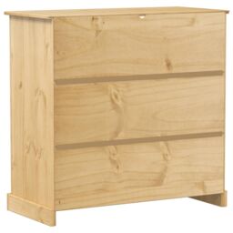 Berkfield Home Wine Cabinet Corona 107.5x51x105.5 cm Solid Wood Pine in Brown - thumbnail 6
