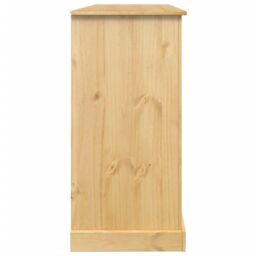 Berkfield Home Wine Cabinet Corona 107.5x51x105.5 cm Solid Wood Pine in Brown - thumbnail 5