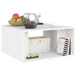 Berkfield Home Stylish Coffee Tables 4 pcs White 33x33x33 cm Engineered Wood - Size: 33 x 33 x 33 cm - thumbnail 4