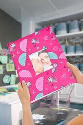 "Arpan Fashion Design 200 Holds Photo Album for 5""X7(13X18cm) Photo with Window (Cream-Flower) in Pale Pink - Size: 13X18 cm" - thumbnail 5