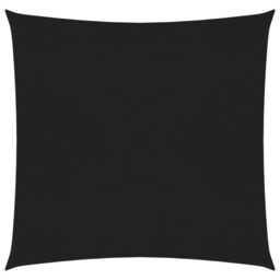 Berkfield Home Sunshade Sail 160 g/m ² Black 2.5x2.5 m HDPE - thumbnail 1