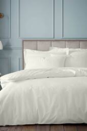 Bianca Egyptian Cotton 180 Thread Count Cotton Duvet Cover Set in Cream - Size: King