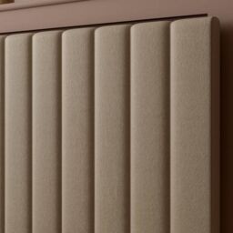X Rocker Maisie Velvet Upholstered TV Bed with Media Storage & LED Lights in Beige - Size: Double - thumbnail 3