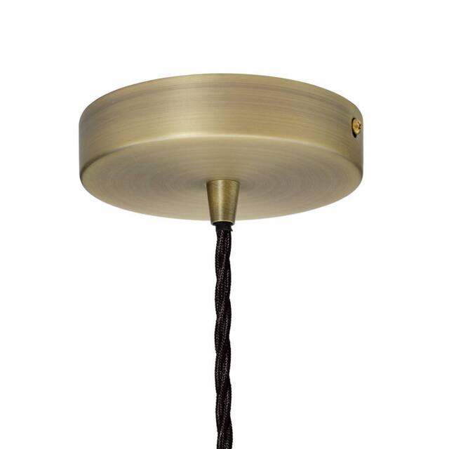 SE Home Navy Blue St Edmund's Pendant Light - Matt Antique Brass - image 1