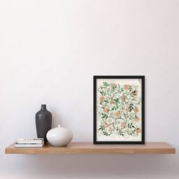 Artery8 William Morris Framed Wall Art Print Wild Jasmine Floral Pattern in White - Size: A4 - thumbnail 2
