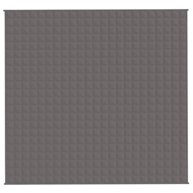Berkfield Home Soft Weighted Blanket Grey 220x240 cm King 15 kg Fabric - image 1