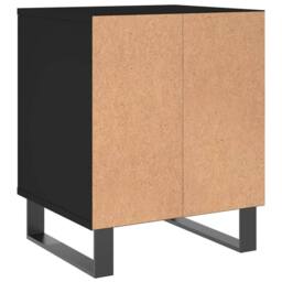 Berkfield Home Modern Bedside Cabinets 2 pcs Black 40x35x50 cm Engineered Wood - Size: 40 x 35 x 50 cm - thumbnail 7