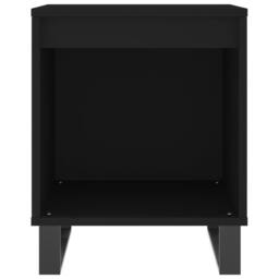 Berkfield Home Modern Bedside Cabinets 2 pcs Black 40x35x50 cm Engineered Wood - Size: 40 x 35 x 50 cm - thumbnail 5