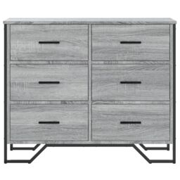 Berkfield Home Chest of Drawers Grey Sonoma 91x35.5x74.5 cm Engineered wood - thumbnail 4