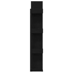 Berkfield Home Modern Black Oak Bookshelf - 48x25.5x140 cm, Made from Engineered Wood - Size: 48x25.5x140 cm - thumbnail 7