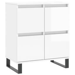 Berkfield Home Sideboards 2 pcs High Gloss White Engineered Wood - thumbnail 5