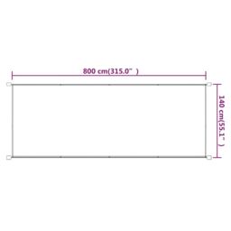 Berkfield Home Vertical Awning Blue 140x800 cm Oxford Fabric - thumbnail 5