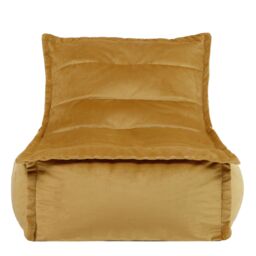 icon Dolce Large Beanbag Lounger, Velvet (2-Pack) in Yellow - thumbnail 4