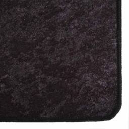 Berkfield Home Rug Washable 160x230 cm Anthracite Anti Slip in Black - Size: 100 cm diameter - thumbnail 6