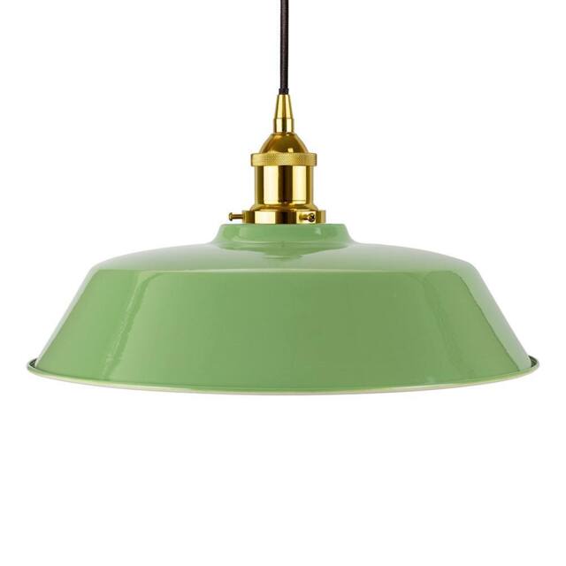 SE Home Mint Green Chancery Pendant Light - Gold - Black Round - image 1