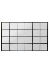 "MirrorOutlet Black Modern Window Garden Wall Mirror 69"" X 43"" (174CM X 110CM) - Size: 1 Pack" - thumbnail 4