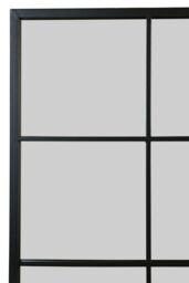 "MirrorOutlet Black Modern Window Garden Wall Mirror 69"" X 43"" (174CM X 110CM) - Size: 1 Pack" - thumbnail 6