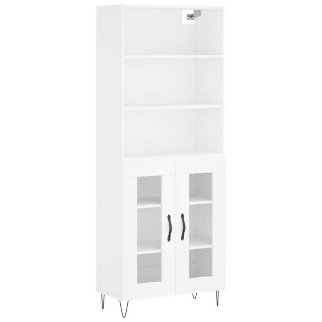 Berkfield Home Highboard White 69.5x34x180 cm Engineered Wood - image 1