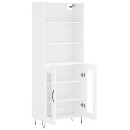 Berkfield Home Highboard White 69.5x34x180 cm Engineered Wood - thumbnail 4