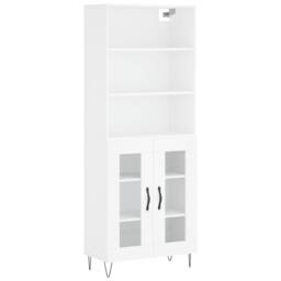 Berkfield Home Highboard White 69.5x34x180 cm Engineered Wood - thumbnail 1