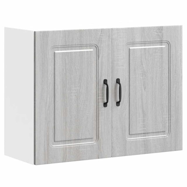 Berkfield Home Kitchen Wall Cabinet Kalmar Grey Sonoma Engineered Wood - image 1