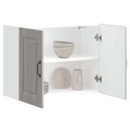 Berkfield Home Kitchen Wall Cabinet Kalmar Grey Sonoma Engineered Wood - thumbnail 4