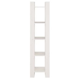 Berkfield Home Book Cabinet/Room Divider White 41x35x160 cm Solid Wood Pine - Size: 41 x 35 x 160 cm - thumbnail 5