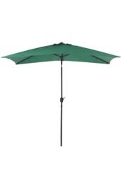 H&O Direct Rectangular Green Waterproof Parasol for Outdoor with Resin Decorative Base - thumbnail 4