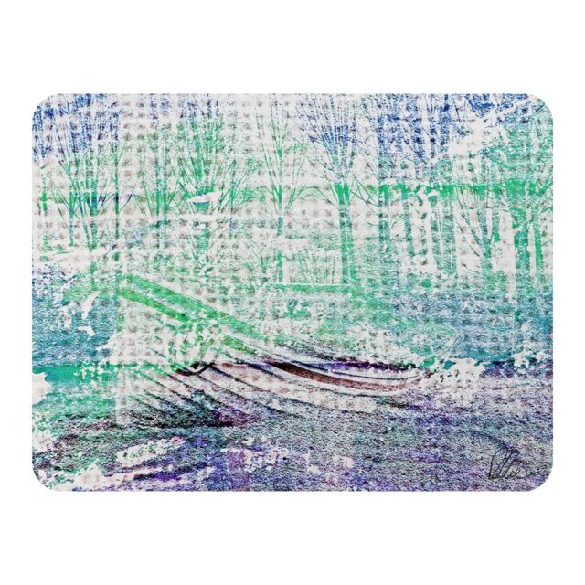Benjamin Tate Design Washed Up Blue Blanket in Natural - Size: 120 cm x 150 cm - image 1