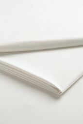 CHRISTY 400TC Luxury Cotton Sateen Plain Dye Bedding Flat Sheets in Ivory - Size: King Flat - thumbnail 1