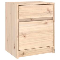 Berkfield Home Bedside Cabinets 2 pcs 40x31x50 cm Solid Pinewood in Light Tan - Size: 40 x 31 x 50 cm - thumbnail 6