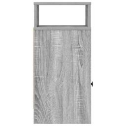 Berkfield Home Durable Bedside Cabinet with Drawer Grey Sonoma 25x31x66 cm - Size: 25 x 31 x 66 cm - thumbnail 6