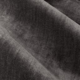 Yard Heavy Chenille Velvet Room Darkening Pencil Pleat Curtain Pair in Charcoal - Size: 168 cm width x 229 cm drop - thumbnail 4