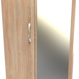Ready Assembled 2 U Hampshire 2 Door 2 Drawer Mirrored Wardrobe (Ready Assembled) in Light Oak - thumbnail 4
