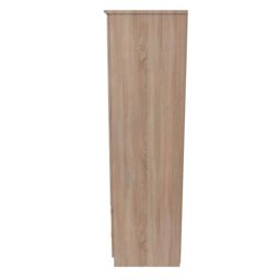 Ready Assembled 2 U Hampshire 2 Door 2 Drawer Mirrored Wardrobe (Ready Assembled) in Light Oak - thumbnail 2