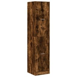 Berkfield Home Apothecary Cabinet¬†Smoked Oak 40x41x174.5 cm Engineered Wood in Brown - thumbnail 3