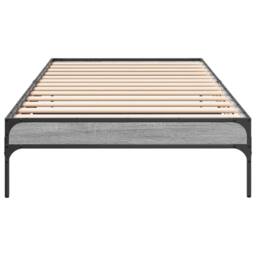 Berkfield Home Durable Bed Frame without Mattress Grey Sonoma 90x200 cm - thumbnail 4