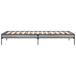 Berkfield Home Durable Bed Frame without Mattress Grey Sonoma 90x200 cm - thumbnail 5