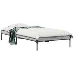 Berkfield Home Durable Bed Frame without Mattress Grey Sonoma 90x200 cm - thumbnail 3