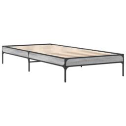 Berkfield Home Durable Bed Frame without Mattress Grey Sonoma 90x200 cm - thumbnail 1