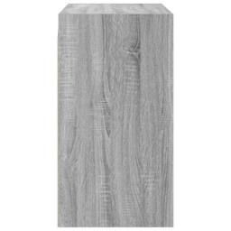 Berkfield Home Wall Cabinet with Glass Doors Grey Sonoma 68x37x68.5 cm - thumbnail 7