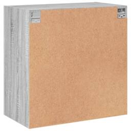 Berkfield Home Wall Cabinet with Glass Doors Grey Sonoma 68x37x68.5 cm - thumbnail 8