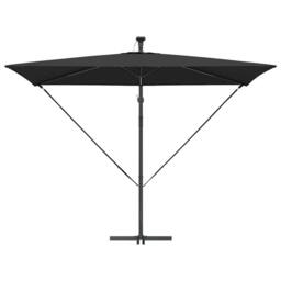 Berkfield Home Modern Cantilever Banana Parasol with Lock Black 294 x 200 x 254 cm - thumbnail 6