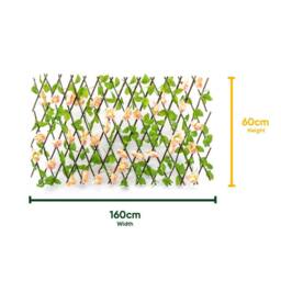 Gardenwize 100 LED Extending Solar Pink Flower Trellis - thumbnail 2
