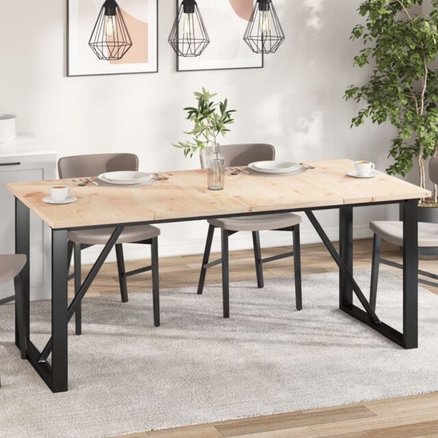 Berkfield Home Table Tops 4 pcs 90x45x2.5 cm Rectangular Solid Wood Pine in Brown - image 1