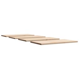Berkfield Home Table Tops 4 pcs 90x45x2.5 cm Rectangular Solid Wood Pine in Brown - thumbnail 5