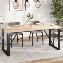 Berkfield Home Table Tops 4 pcs 90x45x2.5 cm Rectangular Solid Wood Pine in Brown